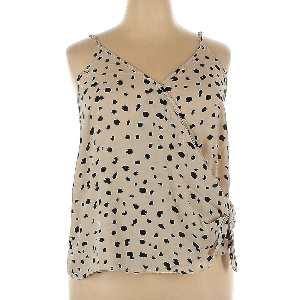 Papermoon Sleeveless Ivory Wrap Blouse Camisole 2X